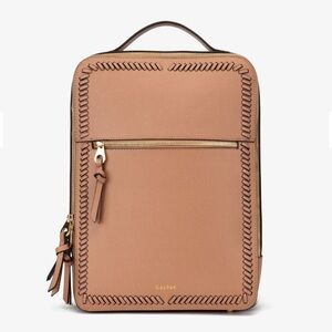 CALPAK Kaya 15" Laptop Backpack Caramel Vegan Leather Travel Work Office Bag NEW